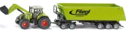 Claas Traktor mit Frontlader, Dolly und Fliegl Muldenkipper