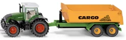 Fendt mit Hakenliftfahrgestell und Mulde
