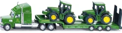Freightliner Tieflader mit John Deere Traktoren