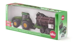 John Deere Traktor mit Forstanhänger