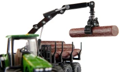 John Deere Traktor mit Forstanhänger