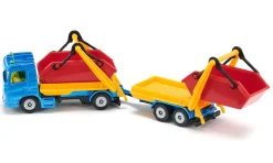 LKW mit Absetzmulde und Anhänger