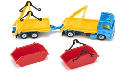 LKW mit Absetzmulde und Anhänger
