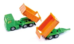 LKW mit Kippmulde und Kippanhänger