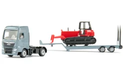 MAN Lkw mit Planierraupe