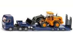 MAN LKW mit Tieflader und JCB Radlader