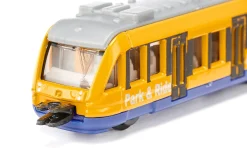 Nahverkehrszug, "park & ride", gelb/blau