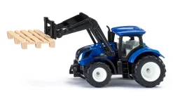 New Holland mit Palettengabel und Palette