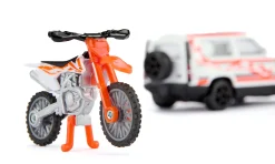 siku Land Rover Defender mit KTM Motorrad