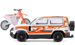 siku Land Rover Defender mit KTM Motorrad