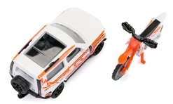 siku Land Rover Defender mit KTM Motorrad