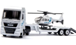 siku MAN Lkw mit Polizei Helikopter