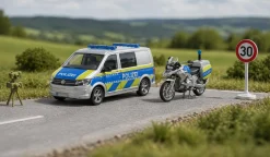 siku VW T6 mit BMW Polizeimotorrad