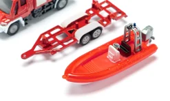 Unimog Feuerwehr mit Boot