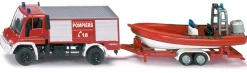 Unimog Feuerwehr mit Boot Frankreich